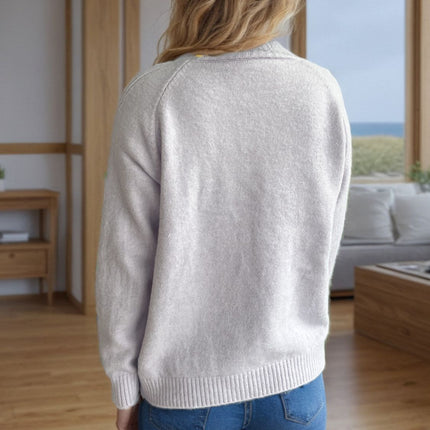 Mock Neck Long Sleeve Sweater