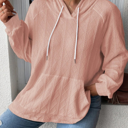 Full Size Drawstring Long Sleeve Hoodie