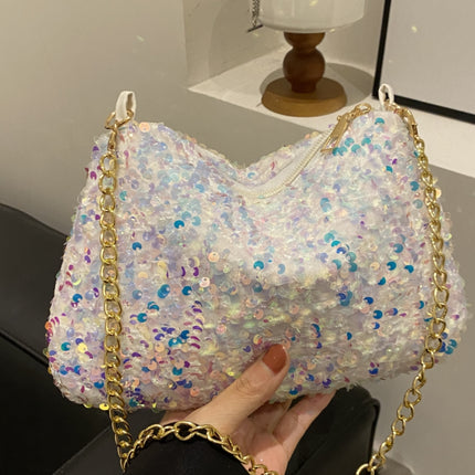 Sequin Removable Strap Shoulder Bag