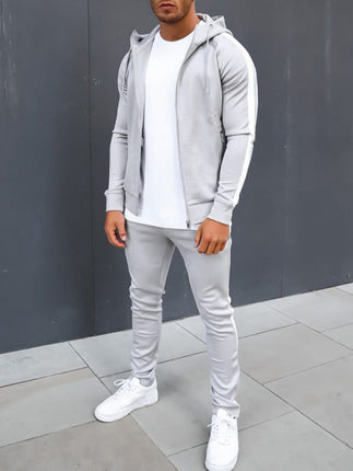 Men's casual running and fitness sports sweater sets