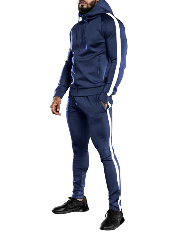 Men's casual running and fitness sports sweater sets