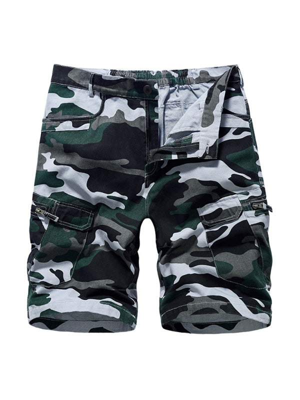 Men's Camouflage Print Cargo Shorts