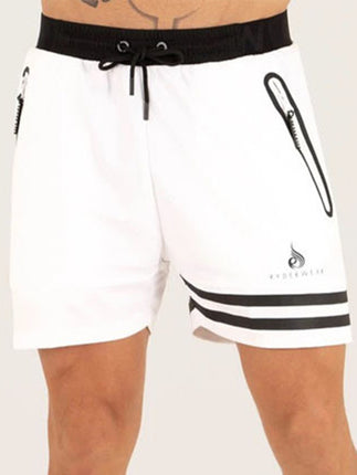 Men's casual sports unilateral striped quick-drying shorts