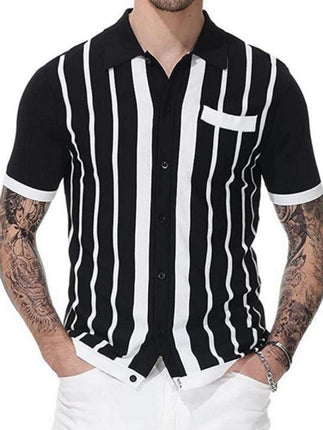 Men's Striped Light Business Casual POLO Shirt