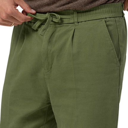 New men's trendy business straight solid color casual trousers