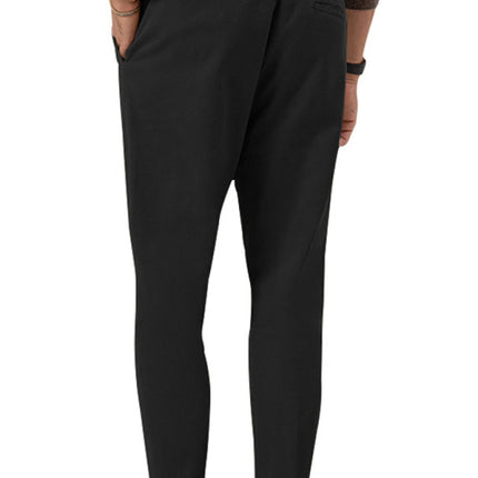New men's trendy business straight solid color casual trousers