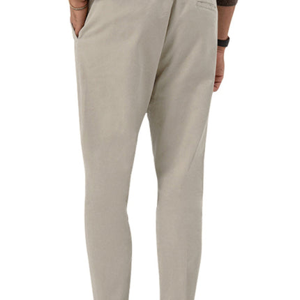 New men's trendy business straight solid color casual trousers