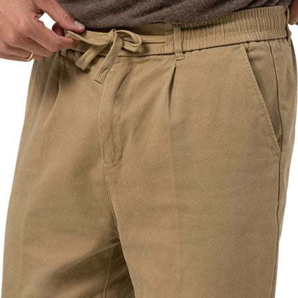 New men's trendy business straight solid color casual trousers