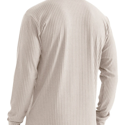 New Men's Lapel Long Sleeve T-Shirt Slim Fit Sports Lapel Polo Shirt