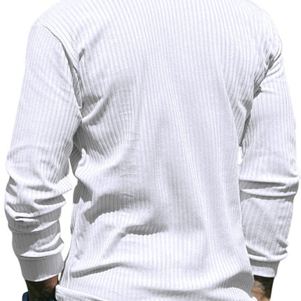 New Men's Lapel Long Sleeve T-Shirt Slim Fit Sports Lapel Polo Shirt