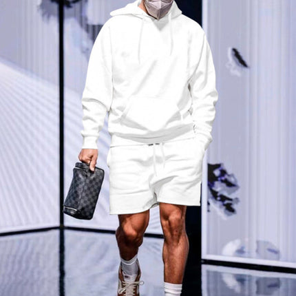 New Men's Loose Hooded Suit Casual Versatile Fleece Couple Suit