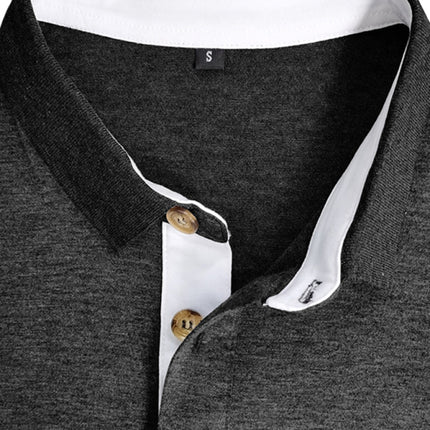 New Men's Long Sleeve Lapel Bottoming POLO Shirt Top