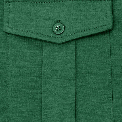 Men's Lapel Polo Solid Color Long Sleeve Polo Shirt