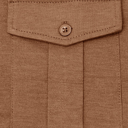 Men's Lapel Polo Solid Color Long Sleeve Polo Shirt