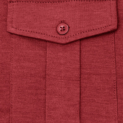 Men's Lapel Polo Solid Color Long Sleeve Polo Shirt