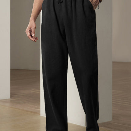 Men's Breathable Linen Loose Casual Sports Trousers