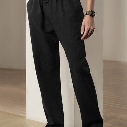 Men's Breathable Linen Loose Casual Sports Trousers