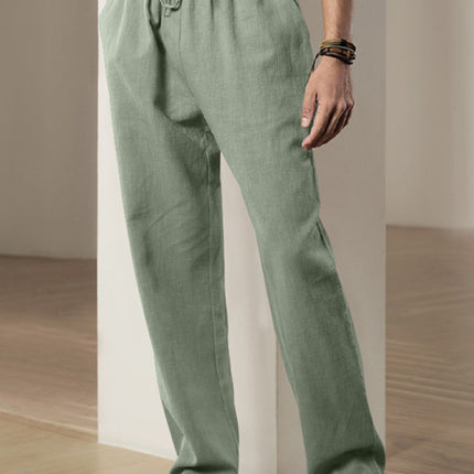 Men's Breathable Linen Loose Casual Sports Trousers