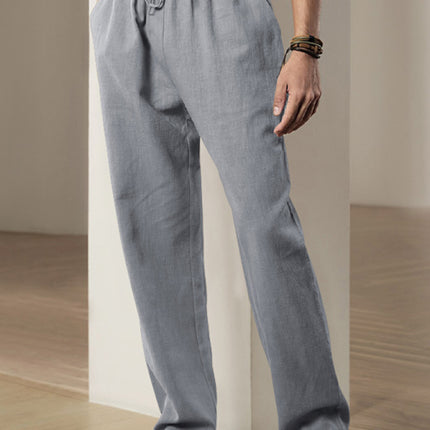 Men's Breathable Linen Loose Casual Sports Trousers