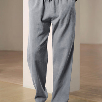 Men's Breathable Linen Loose Casual Sports Trousers
