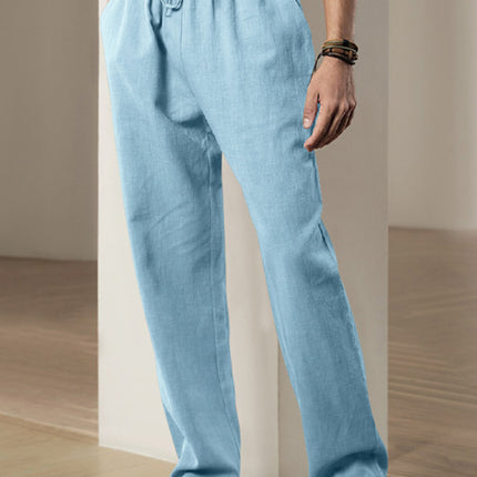 Men's Breathable Linen Loose Casual Sports Trousers