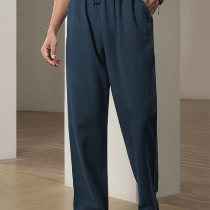 Men's Breathable Linen Loose Casual Sports Trousers
