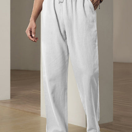 Men's Breathable Linen Loose Casual Sports Trousers