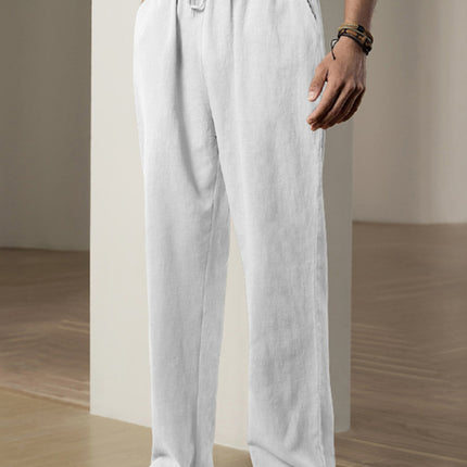 Men's Breathable Linen Loose Casual Sports Trousers