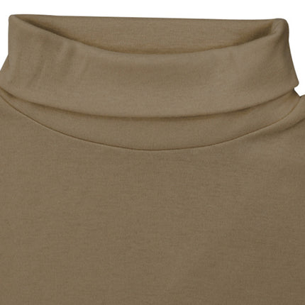 Men's Solid Color Turtleneck Long Sleeve T-Shirt