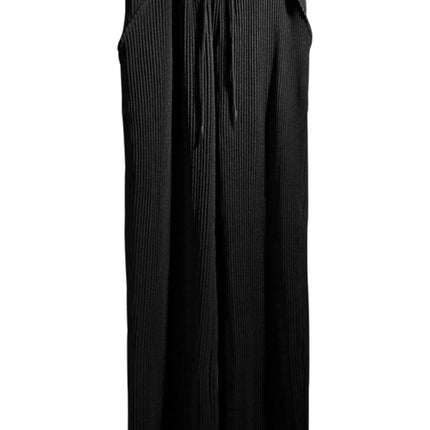 Men's casual trousers, loose straight trousers, drapey striped high-waisted wide-leg trousers