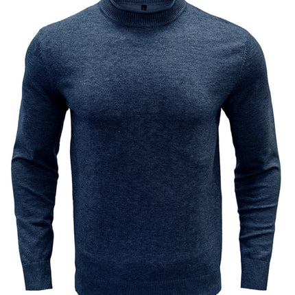Men's new solid color long sleeve sweater