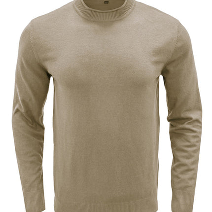 Men's new solid color long sleeve sweater