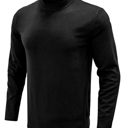 Men's new solid color long sleeve sweater