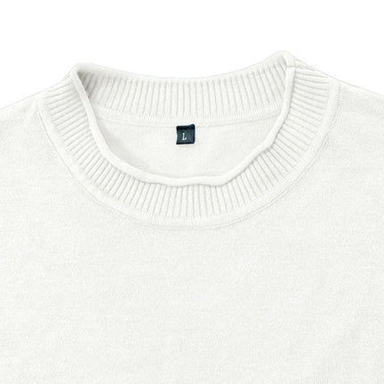 Men's new solid color long sleeve sweater