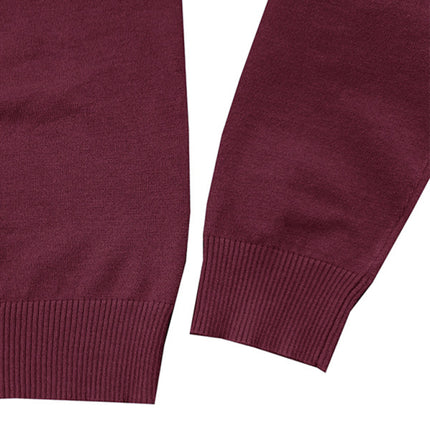Men's new solid color long sleeve sweater