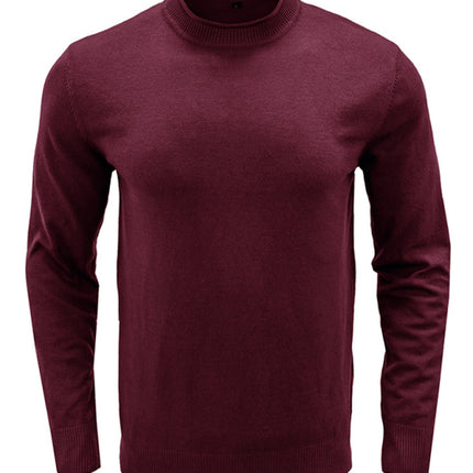 Men's new solid color long sleeve sweater