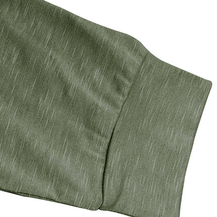 Men's new long-sleeved Henry collar sports base T-shirt