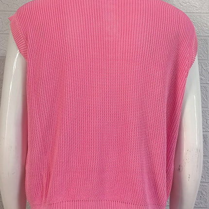 Men's lapel solid color Polo collar knitted top