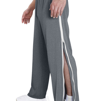 Men's new solid color trendy sports side zipper loose sweatpants