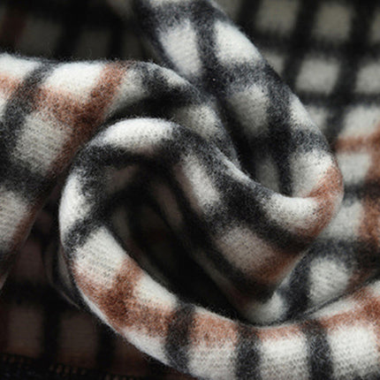 Men's pullover stand collar knitted casual colorblock long-sleeved sweater