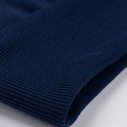 Men's casual contrasting color zipper cardigan hooded sweatshirt