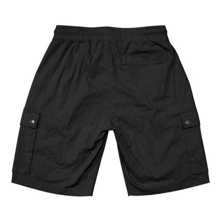 Casual Men's Slim Drawstring Shorts Thin Quarter Pants Cargo Shorts