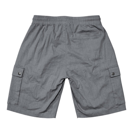 Casual Men's Slim Drawstring Shorts Thin Quarter Pants Cargo Shorts
