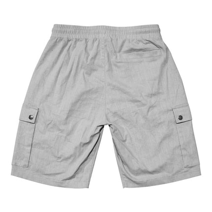 Casual Men's Slim Drawstring Shorts Thin Quarter Pants Cargo Shorts
