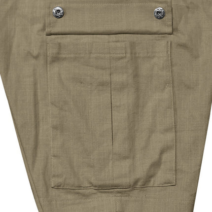 Casual Men's Slim Drawstring Shorts Thin Quarter Pants Cargo Shorts