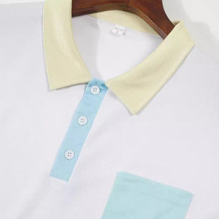 New fashionable and versatile casual lapel polo shirt