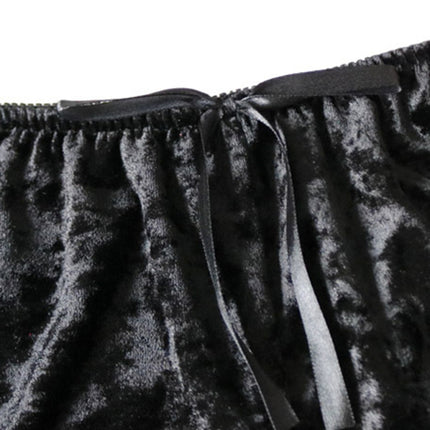Sexy Velvet V-neck Underwear Two-Piece Set Sexy Lingerie Homewear Set