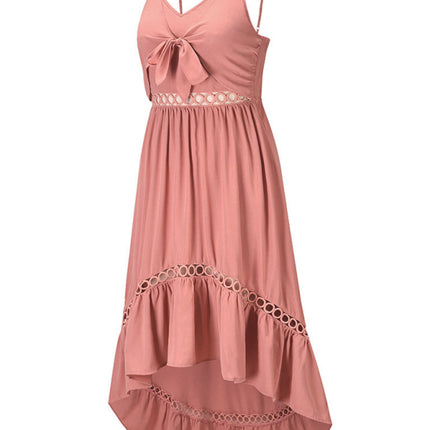 Women's Woven Sexy Irregular Mid Length Sling Dress