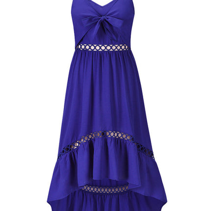 Women's Woven Sexy Irregular Mid Length Sling Dress