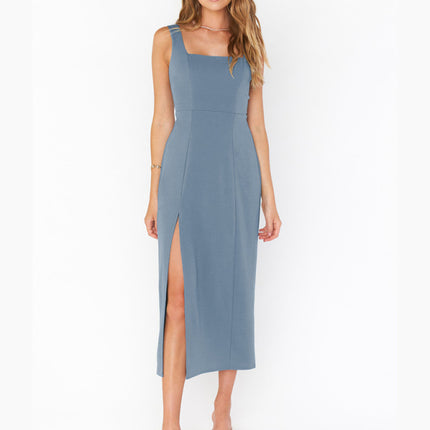 Elegant French dress with sling straps Bridesmaid dress